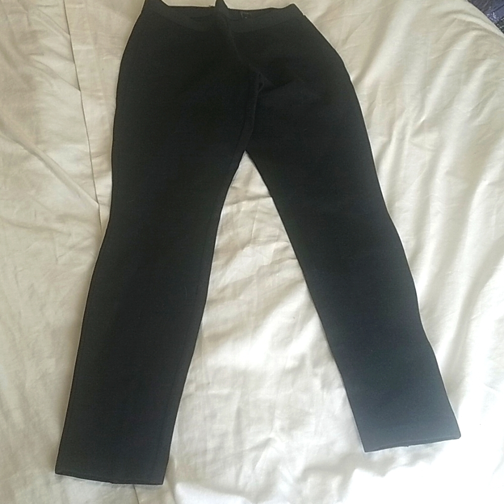 J. Crew dark heathered gray skinny stretch trouser zipper back size 8R